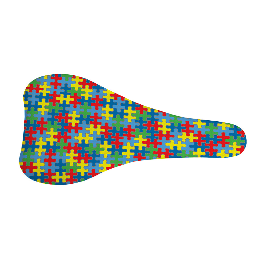 Autism Awareness Jigsaw Print Bicycle Seat Cover