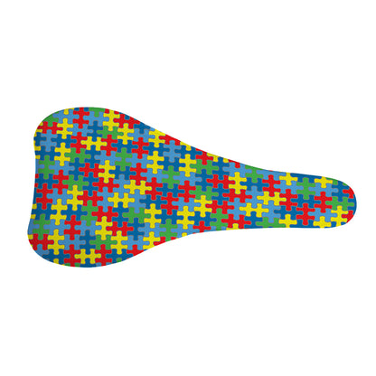 Autism Awareness Jigsaw Print Bicycle Seat Cover