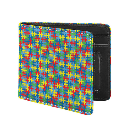 Autism Awareness Jigsaw Print Bifold Wallet