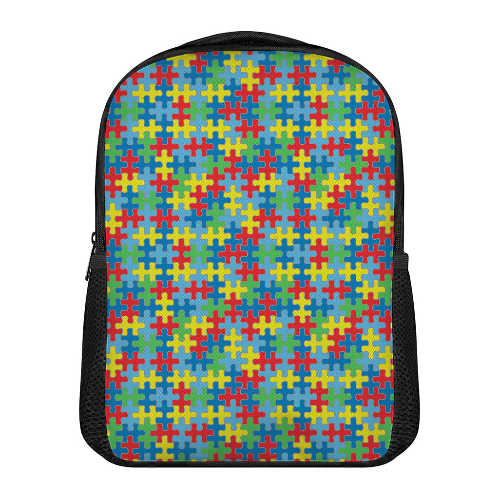 Autism Awareness Jigsaw Print Casual Backpack