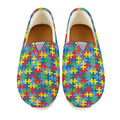 Autism Awareness Jigsaw Print Casual Shoes