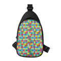 Autism Awareness Jigsaw Print Sling Bag