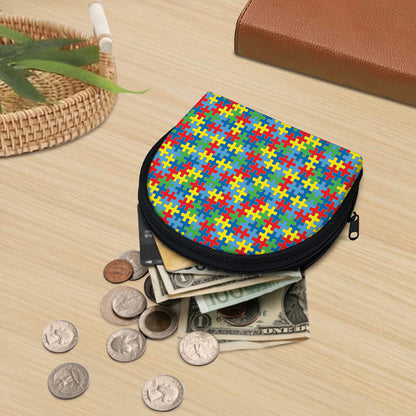 Autism Awareness Jigsaw Print Coin Purse