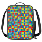 Autism Awareness Jigsaw Print Crossbody Lunch Bag
