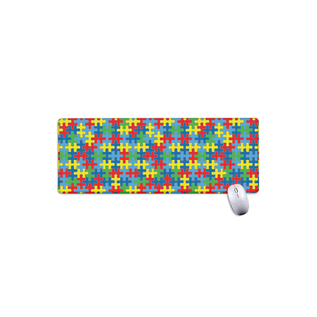 Autism Awareness Jigsaw Print Extended Mouse Pad