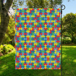 Autism Awareness Jigsaw Print Garden Flag