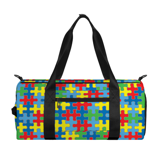 Autism Awareness Jigsaw Print Gym Bag