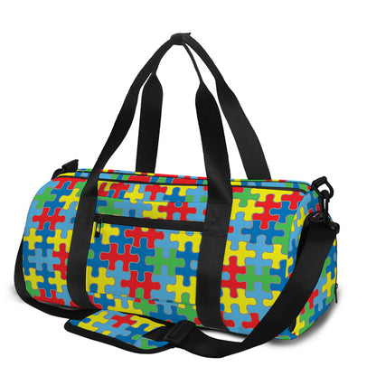 Autism Awareness Jigsaw Print Gym Bag