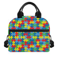 Autism Awareness Jigsaw Print Insulated Lunch Bag