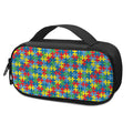 Autism Awareness Jigsaw Print Portable Cooler Travel Case