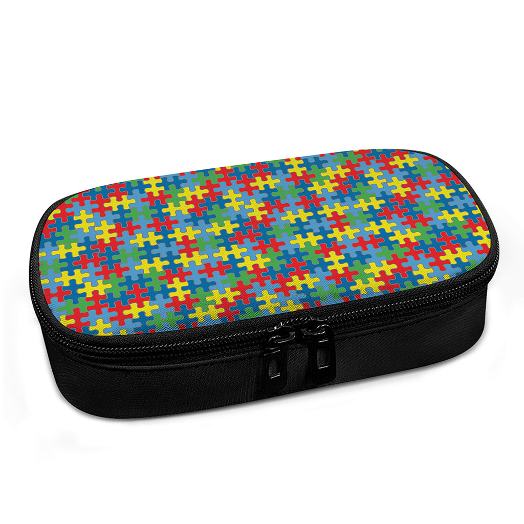 Autism Awareness Jigsaw Print Insulin Cooler Travel Case