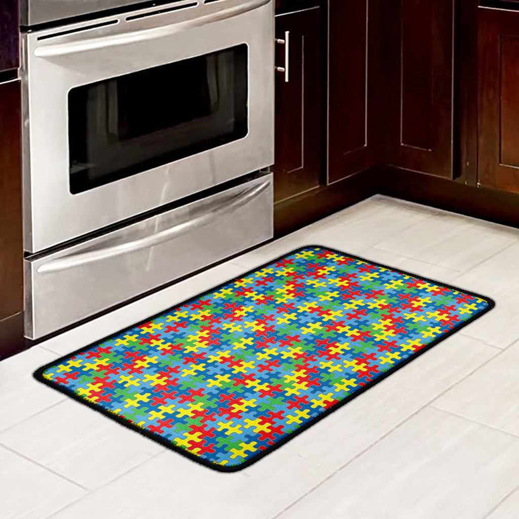 Autism Awareness Jigsaw Print Kitchen Mat