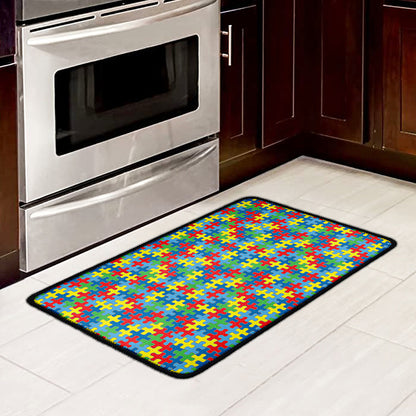 Autism Awareness Jigsaw Print Kitchen Mat
