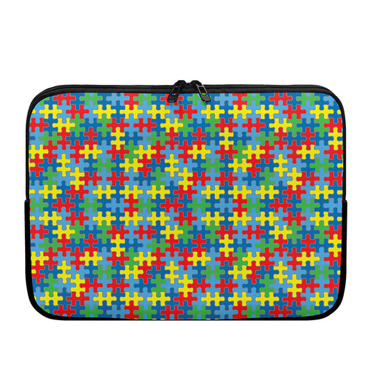 Autism Awareness Jigsaw Print Laptop Sleeve