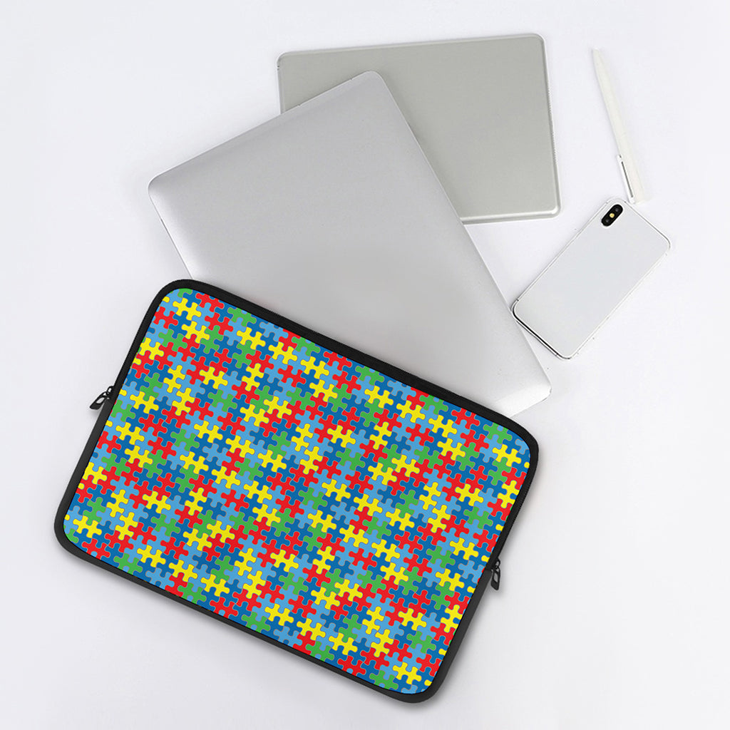 Autism Awareness Jigsaw Print Laptop Sleeve
