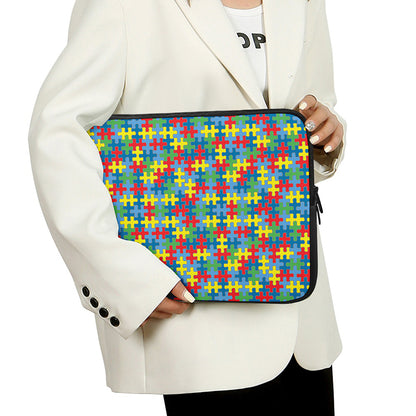 Autism Awareness Jigsaw Print Laptop Sleeve