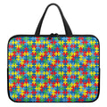 Autism Awareness Jigsaw Print Laptop Sleeve With Handle