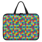 Autism Awareness Jigsaw Print Laptop Sleeve With Handle