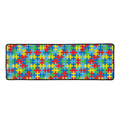 Autism Awareness Jigsaw Print Long Kitchen Mat