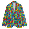 Autism Awareness Jigsaw Print Men's Blazer