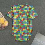 Autism Awareness Jigsaw Print Men's Bodysuit