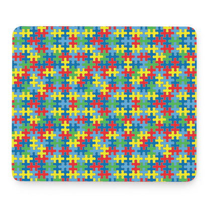 Autism Awareness Jigsaw Print Mouse Pad