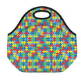 Autism Awareness Jigsaw Print Neoprene Lunch Bag