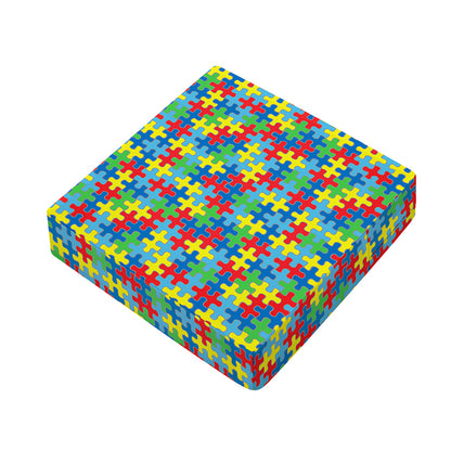 Autism Awareness Jigsaw Print Outdoor Seat Cushion Cover