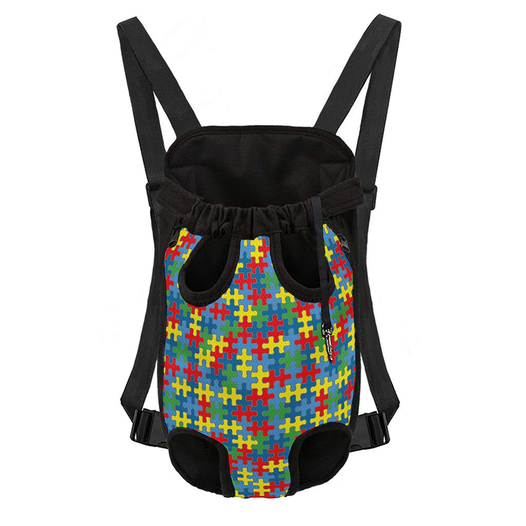 Autism Awareness Jigsaw Print Pet Carrier Backpack