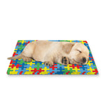 Autism Awareness Jigsaw Print Pet Cooling Mat Cover