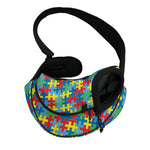 Autism Awareness Jigsaw Print Pet Sling Carrier