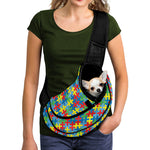 Autism Awareness Jigsaw Print Pet Sling Carrier