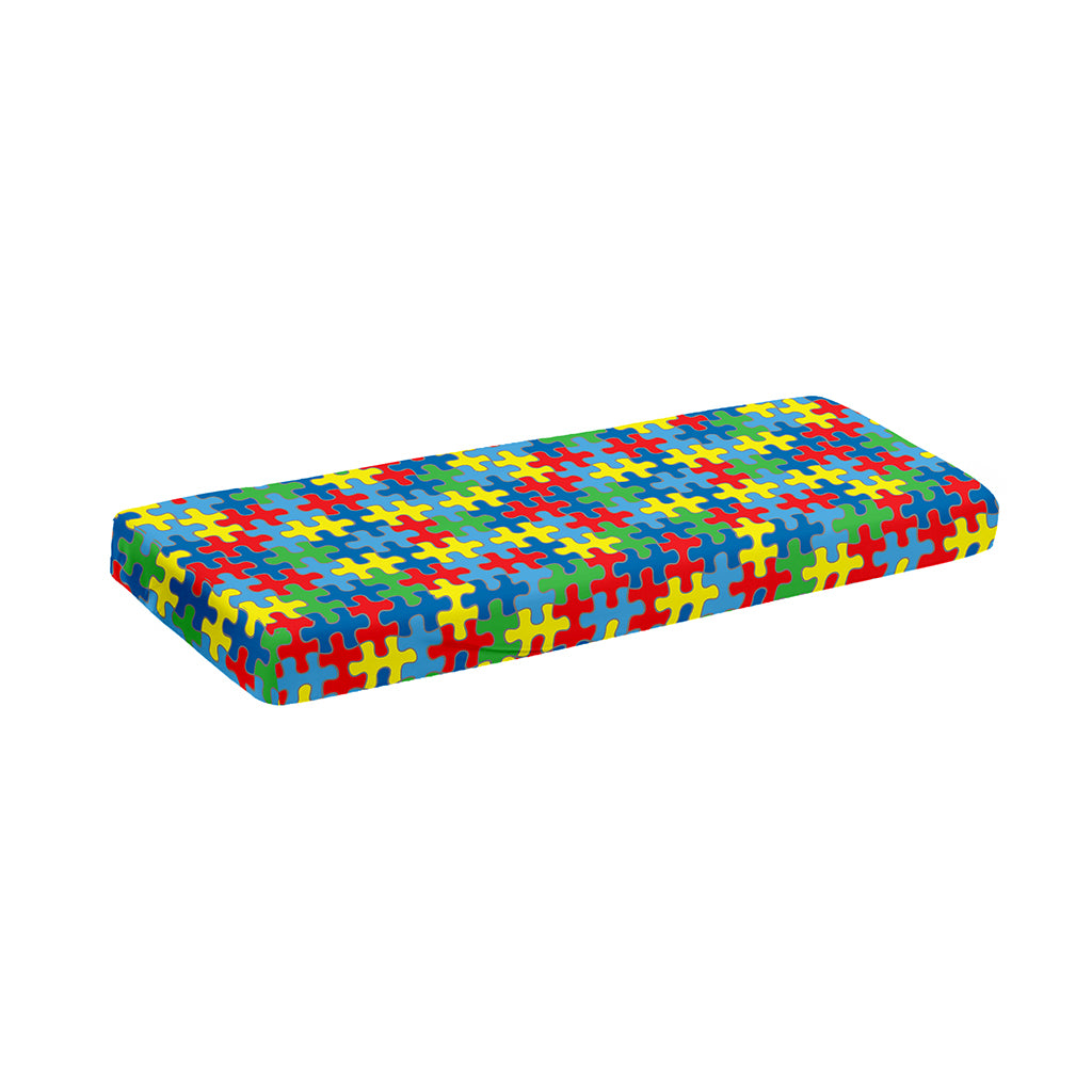 Autism Awareness Jigsaw Print Piano Keyboard Cover