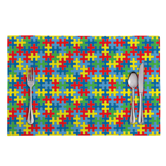 Autism Awareness Jigsaw Print Placemat