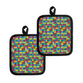 Autism Awareness Jigsaw Print Pot Holders
