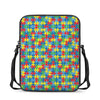 Autism Awareness Jigsaw Print Rectangular Crossbody Bag