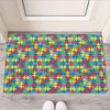 Autism Awareness Jigsaw Print Rubber Doormat