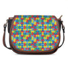 Autism Awareness Jigsaw Print Saddle Bag