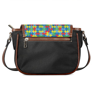 Autism Awareness Jigsaw Print Saddle Bag