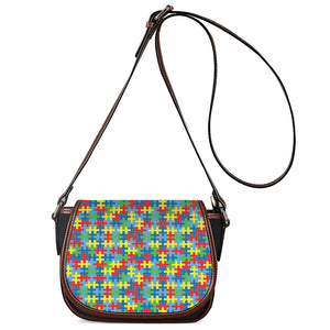 Autism Awareness Jigsaw Print Saddle Bag