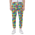 Autism Awareness Jigsaw Print Joggers
