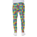 Autism Awareness Jigsaw Print Scuba Joggers