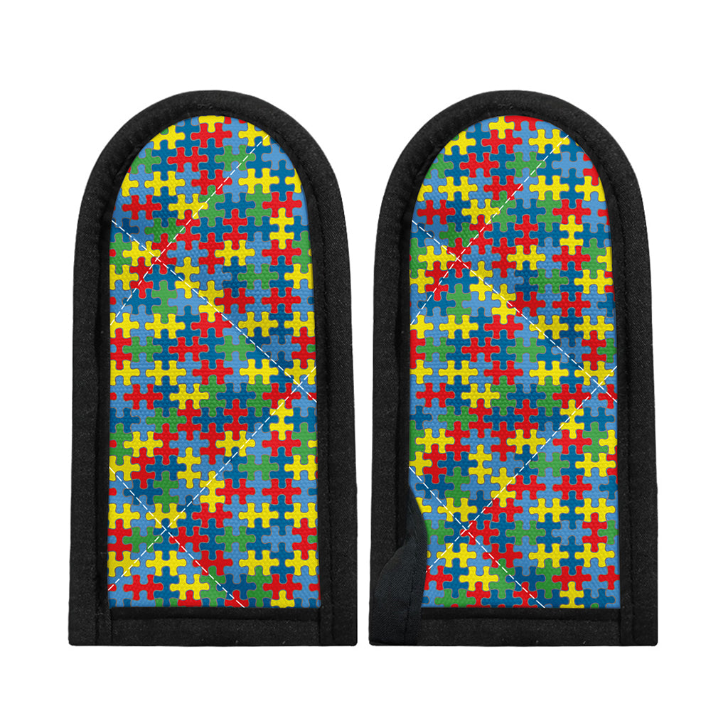 Autism Awareness Jigsaw Print Skillet Handle Cover