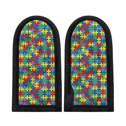 Autism Awareness Jigsaw Print Skillet Handle Cover