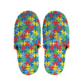 Autism Awareness Jigsaw Print Slippers