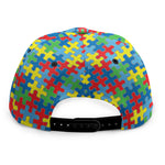 Autism Awareness Jigsaw Print Snapback Cap