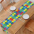 Autism Awareness Jigsaw Print Table Runner