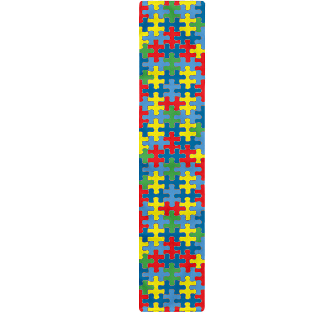 Autism Awareness Jigsaw Print Table Runner