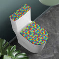 Autism Awareness Jigsaw Print Toilet Lid And Tank Cover Set