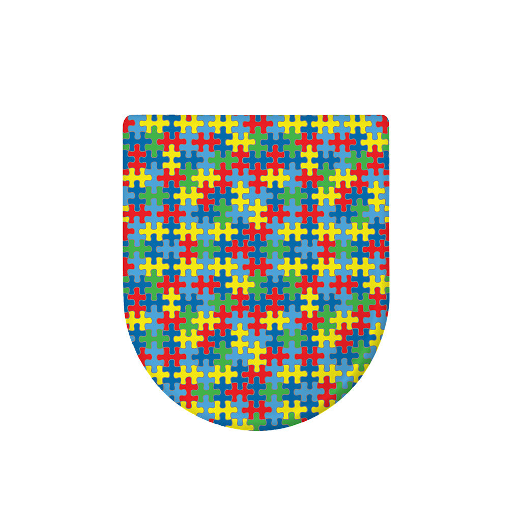 Autism Awareness Jigsaw Print Toilet Lid Cover